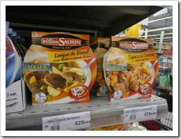 The microwave meals offering beef tongue and tripe ...where else would you find these?