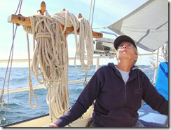 Ruth Allen , sailing P.E. Bay, September 2009