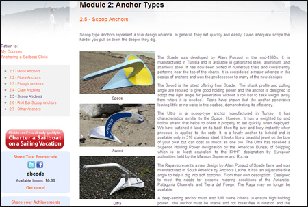 Anchoring a Sailboat Clinic