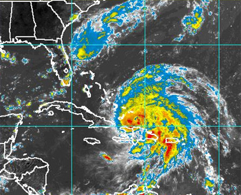 Hurricane Irene - August 23, 2011 - 21:45 UTC - Photo Goes East